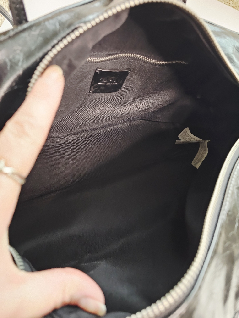 Zara Black PU Leather Large Capacity Shoulder Bag - Picture 11 of 11
